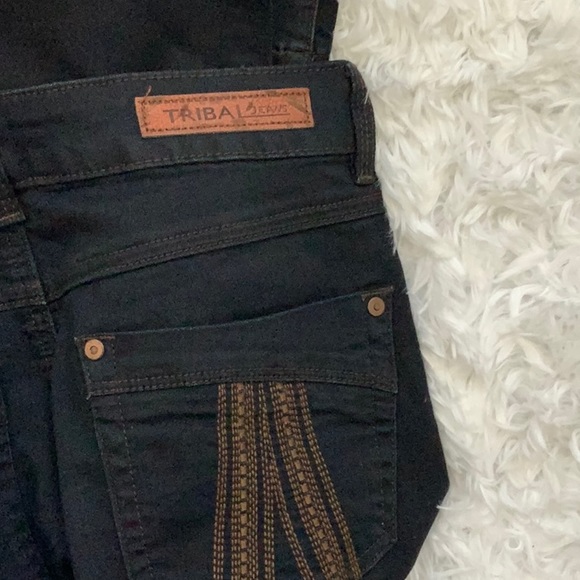 Tribal Black Denim Pants - Picture 5 of 5